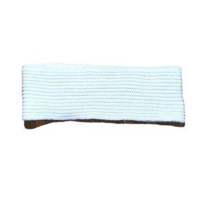 White Acrylic Infinity Scarf 22" Long 7" Wide Warm Comfy scarves Winter Fall